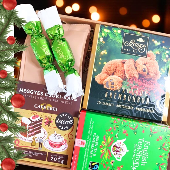 Kedves figyelmesség 5. - csoki+kávé+tea karácsonyra