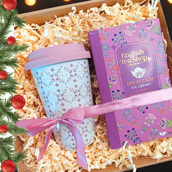 Tea library 2. - Teakönyv hordozható porcelán pohárral