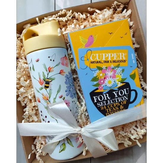 For you 2. -ajándékbox hőtartó fém tumblerrel és teával