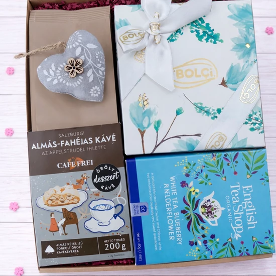 Kedves figyelmesség 1.- csokival, kávéval, teával