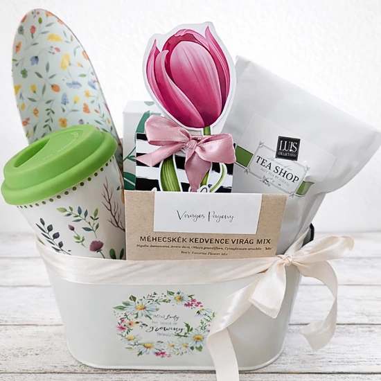 Méhecskék kedvence-  vadvirágkoszorús virágnevelgetős, kertészkedős anyák napi, tanév végi ajándék 