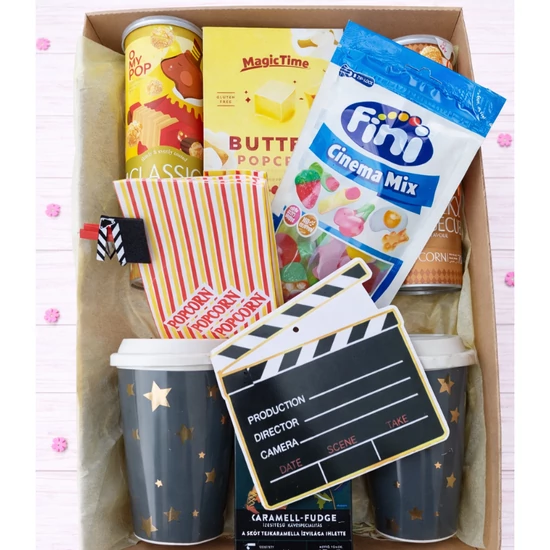 Movie night - ajándékdoboz otthoni mozizáshoz 